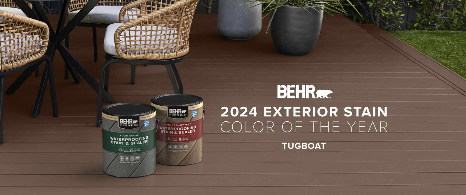 2024 Exterior Stain Color of the Year - Tugboat