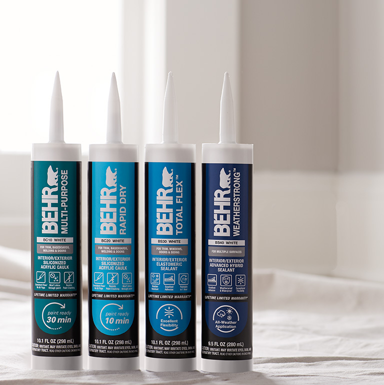 BEHR Caulks and Sealant Product lines