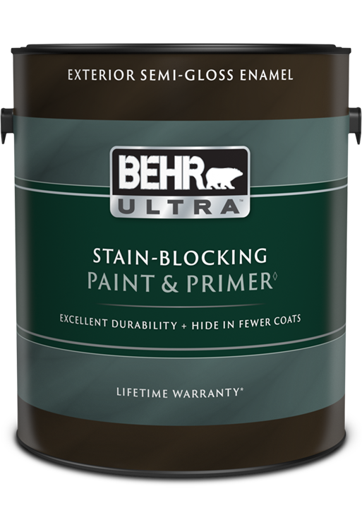 1 gal can of Behr Ultra Exterior paint, semi-gloss