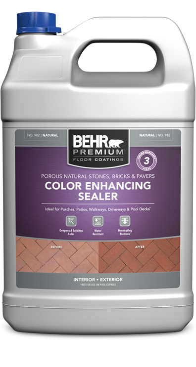 1 gal jug of Behr Premium Color Enhancing Sealer No. 982