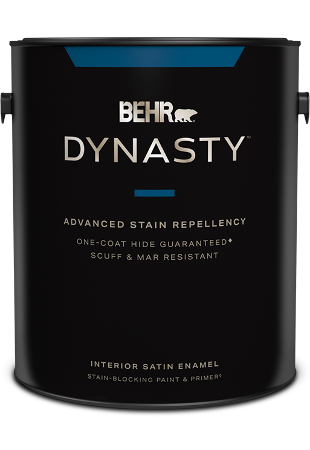 1 gal can of Dynasty Interior Paint, satin enamel