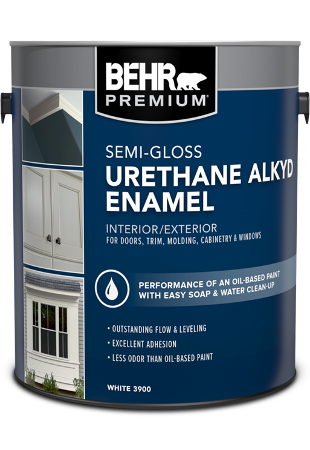 BEHR PREMIUM<sup>®</sup> Urethane Alkyd Semi-Gloss Enamel
