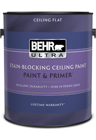 BEHR ULTRA<sup>™</sup> Stain-Blocking Ceiling Paint