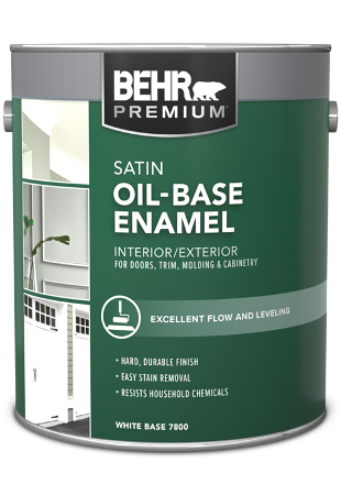 1 gal can of Behr Oil Base satin enamel paint