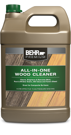 BEHR PREMIUM<sup>®</sup> All-In-One Wood Cleaner