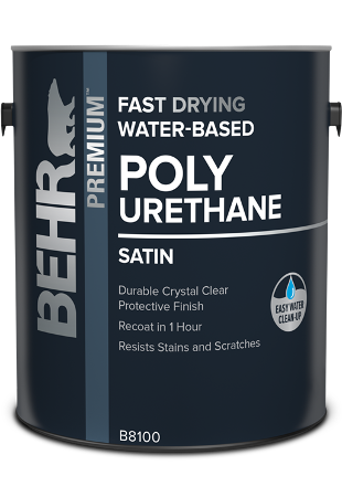 BEHR Premium<sup>®</sup> Fast-Drying Water-Based Polyurethane