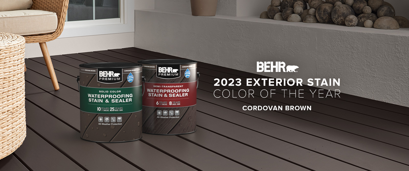 2023 Exterior Stain Color of the Year - Cordovan Brown