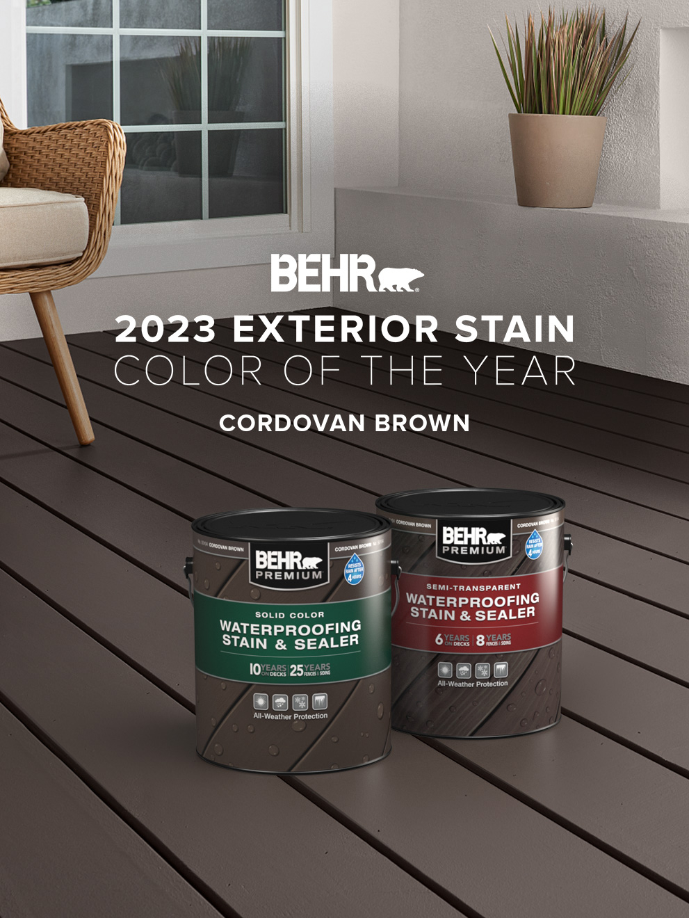 Cordovan Brown - 2023 Exterior Stain Color of the Year