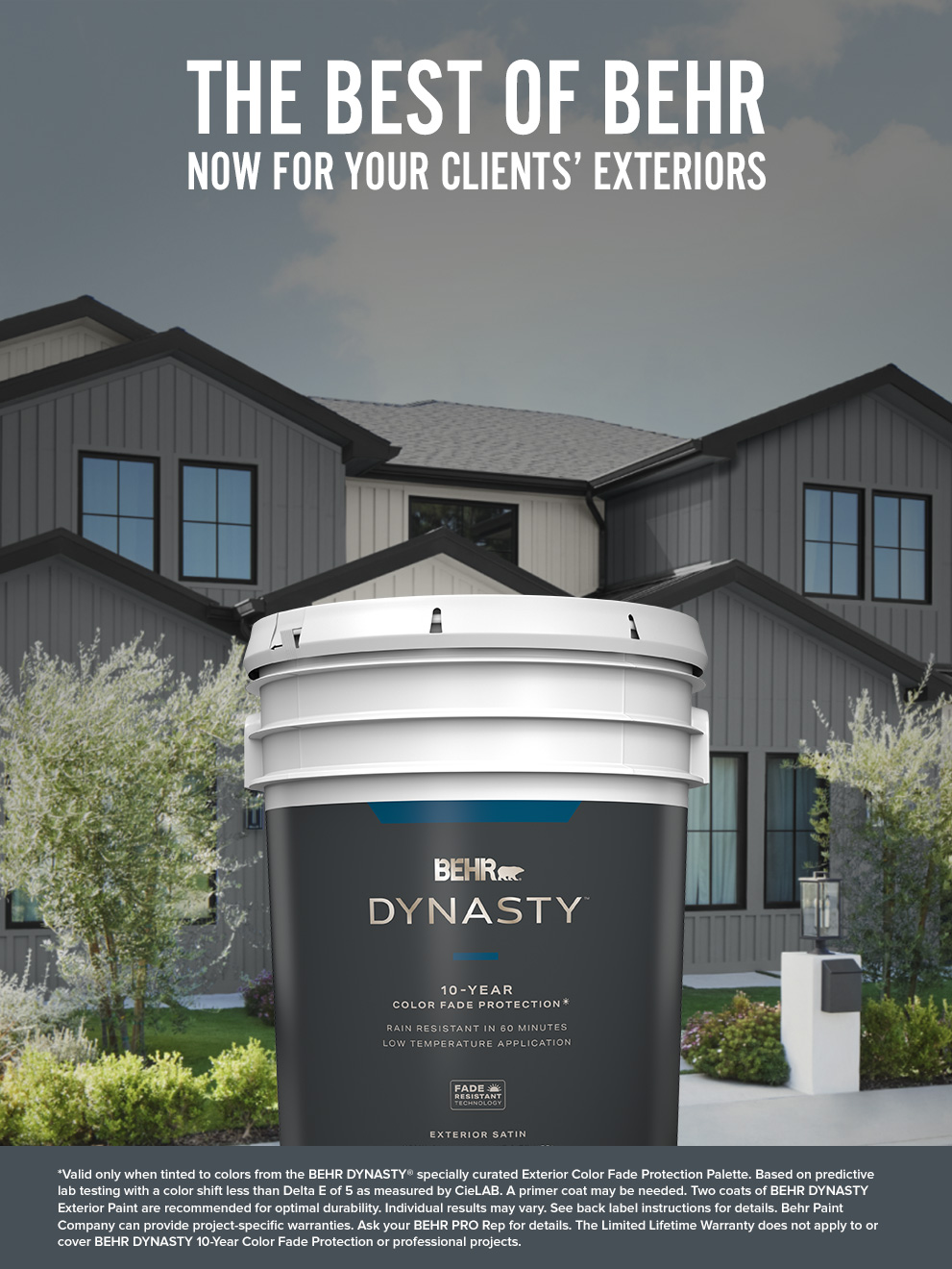 BEHR DYNASTY - Clients Deserve Your Best, You deserve ours.