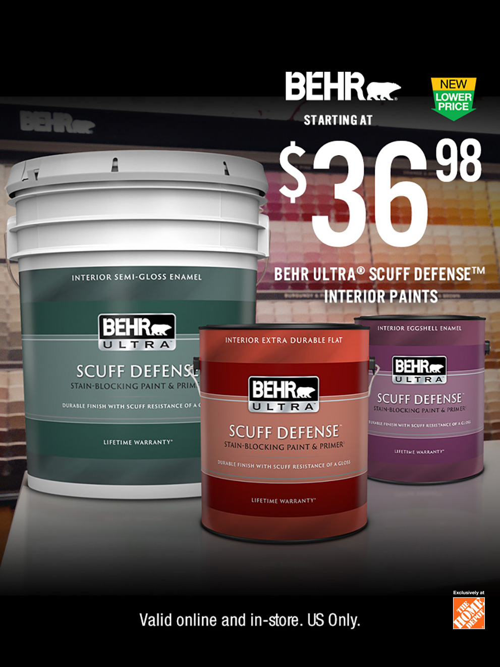 NEW LOWER PRICE! STARTING AT $36.98 BEHR ULTRA Scuff Defense