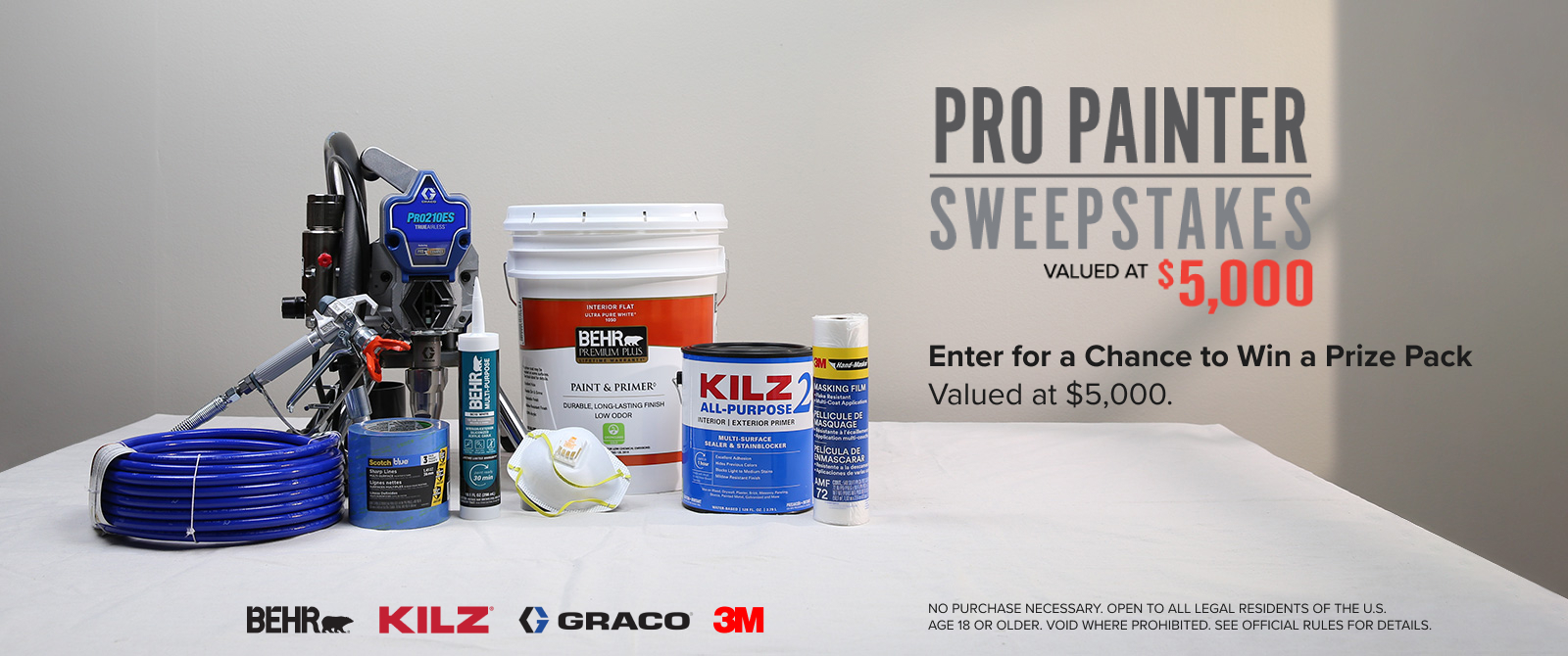 2023 Pro Painter Sweepstakes - Enter for a Chance to Win a Prize Pack Valued at $5,000