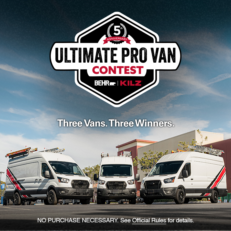 Kilz Behr Pro Van Sweepstakes