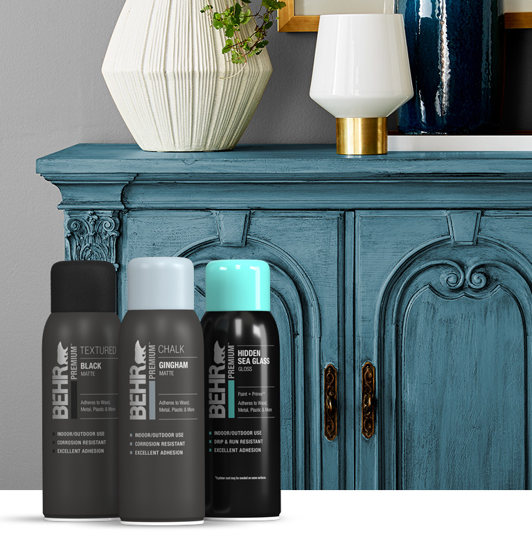 Behr Interior Aerosol products landing page mobile view image