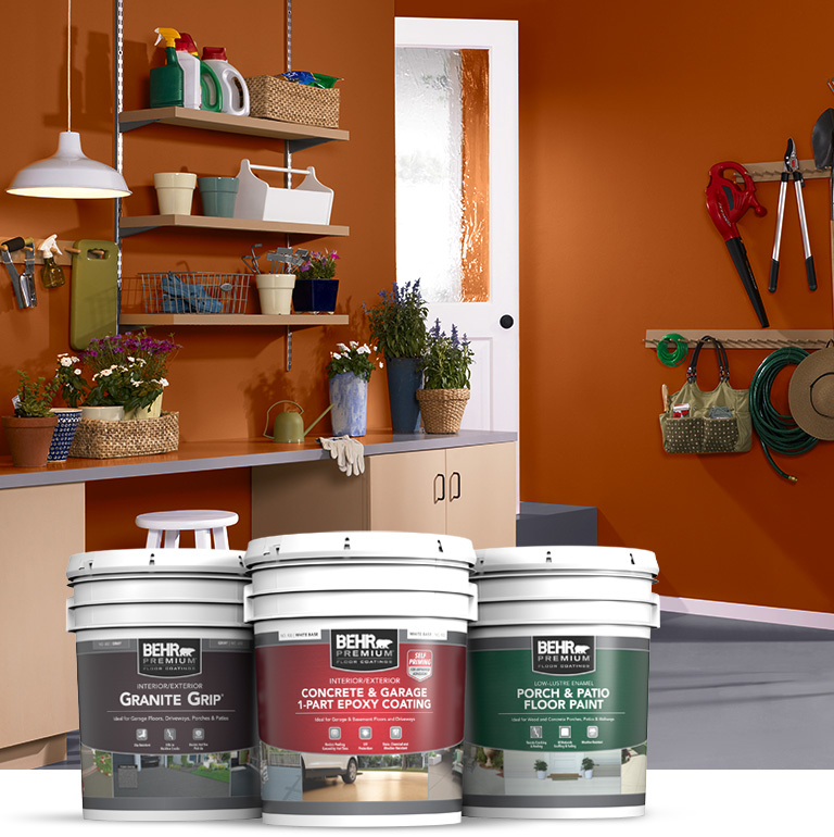 Behr Pro interior floor products landing page mobile image.