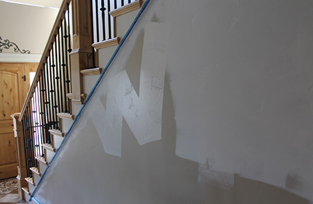 Use a W-shaped pattern when rolling paint on a wall