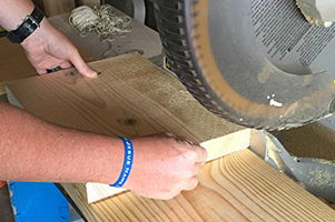 Cut wood to size