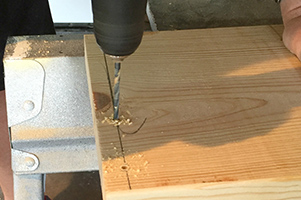 Drill pilot holes