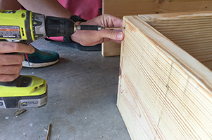 Attach with screws