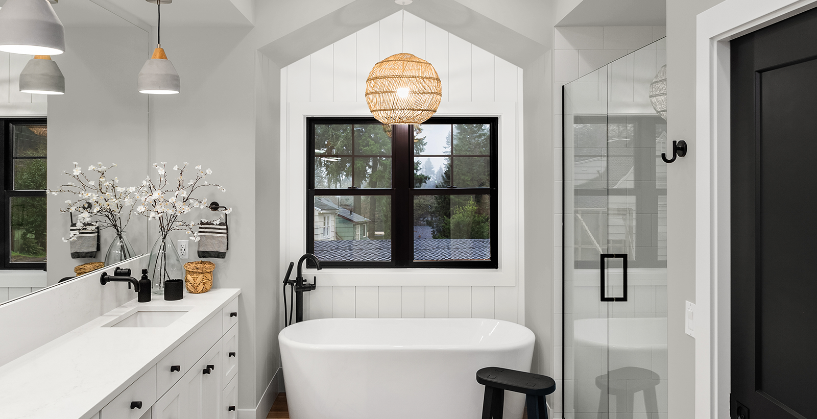 gray casual cozy & inviting bathroom