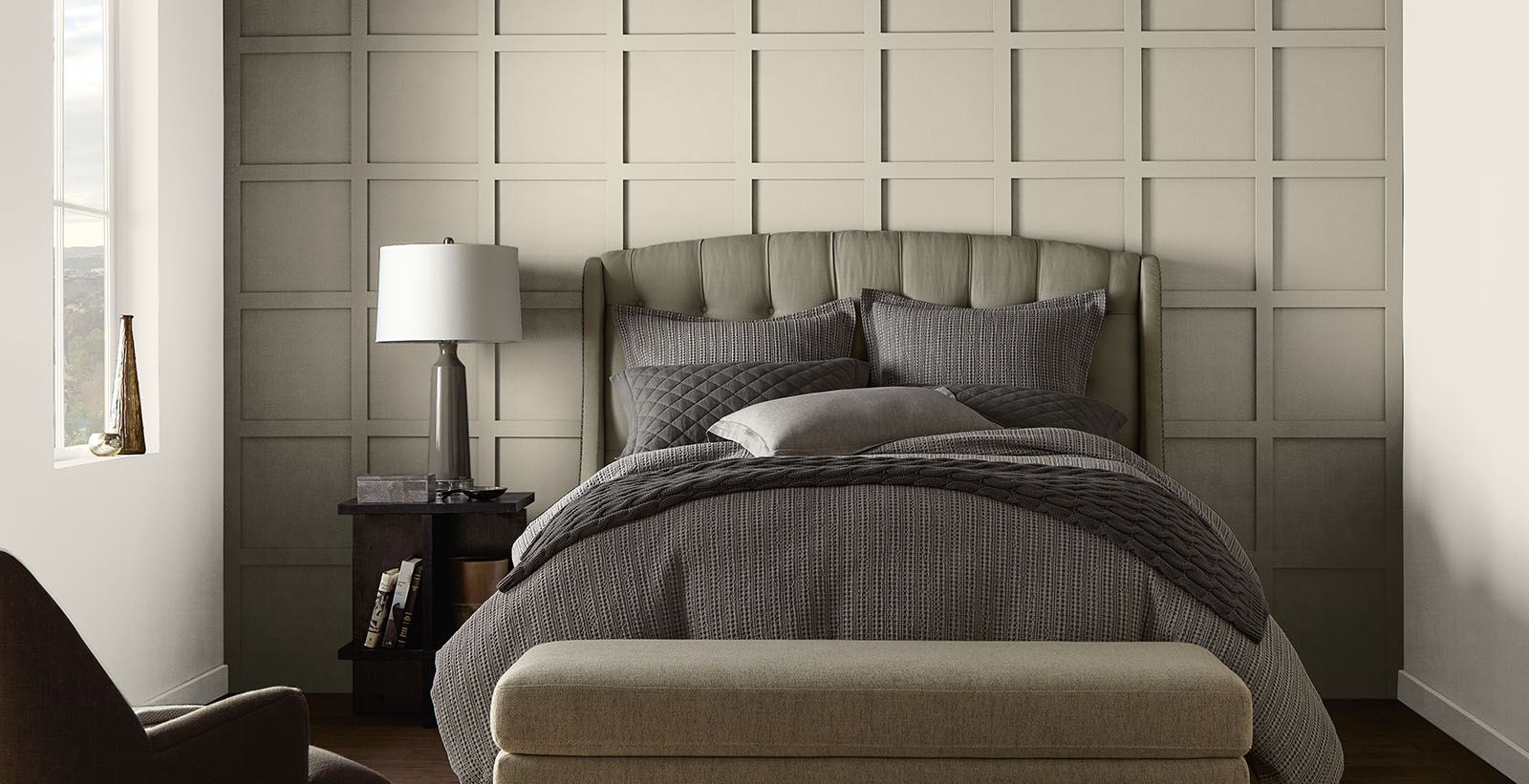 white classic cozy & inviting bedroom