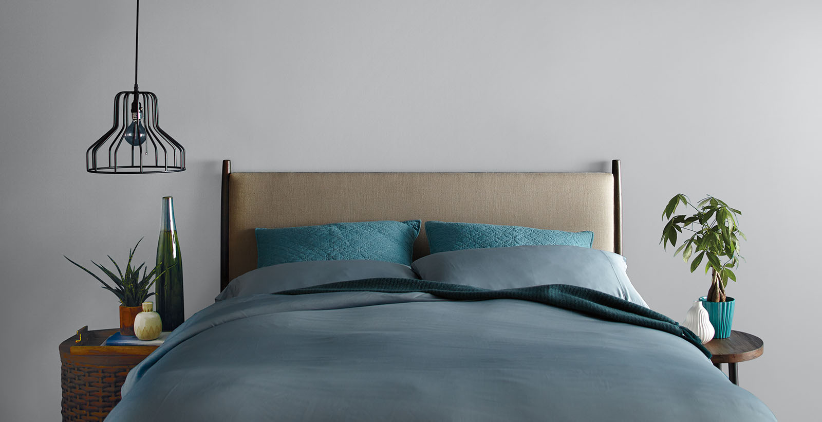 gray classic relaxed & serene bedroom