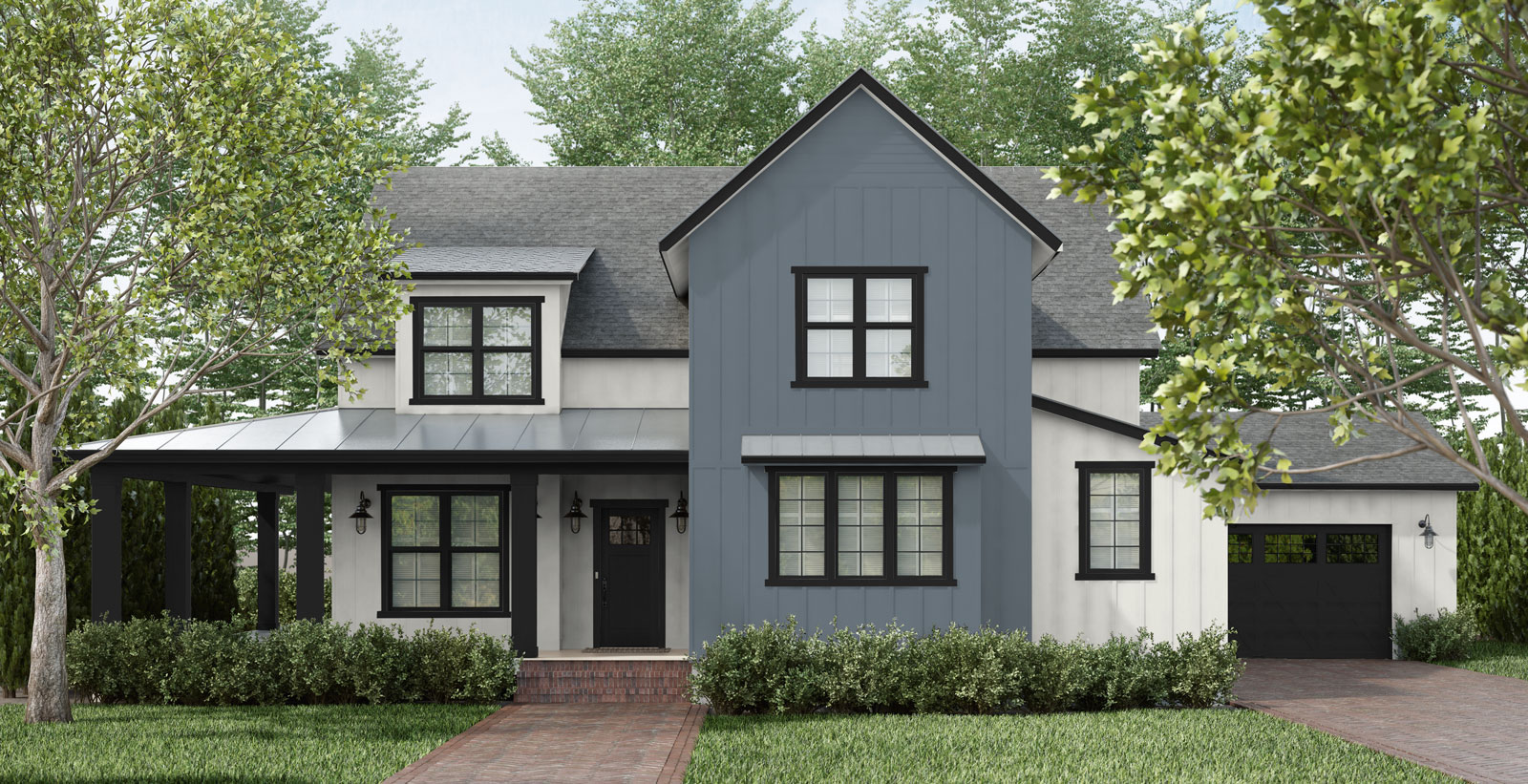 cool refreshed farmhouse home exterior