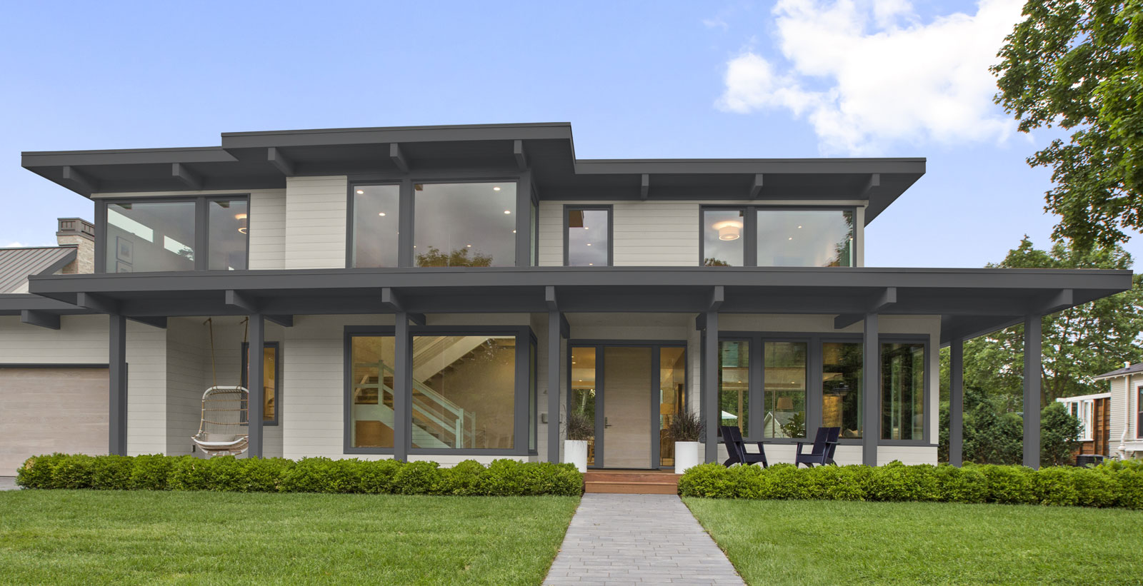 neutral modern marvel home exterior