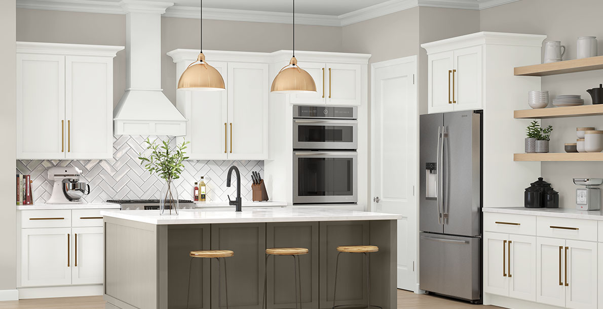 white classic bold & dramatic kitchen