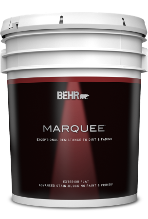 5 gal pail of Behr Marquee Exterior Paint, flat