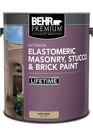 1 gal can of Behr Elastomeric Masonry Stucco and Brick Paint