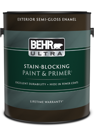 1 gal can of Behr Ultra Exterior paint, semi-gloss