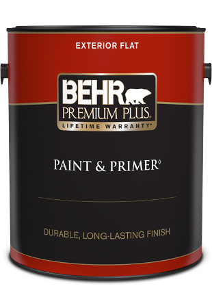 1 gal can of Behr Premium Plus exterior paint, flat