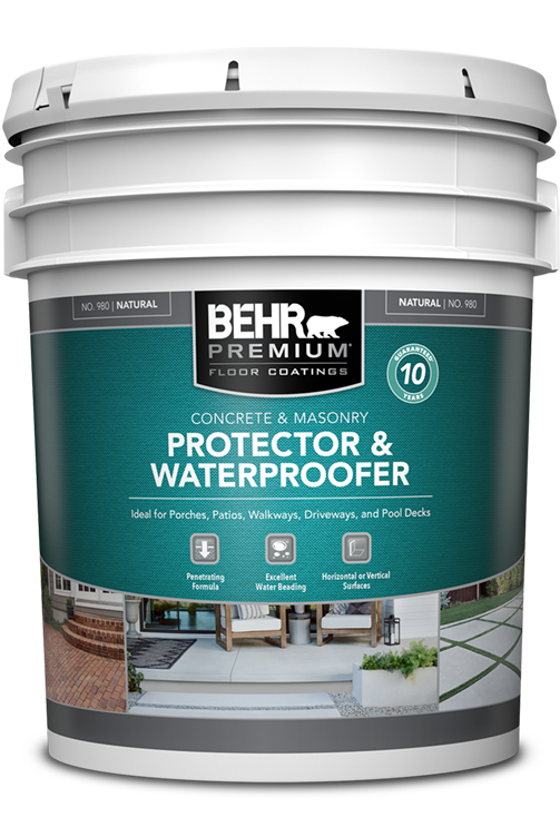 5 Gallon Bucket of BEHR PREMIUM Concrete and Masonry Protector & Waterproofer No. 980