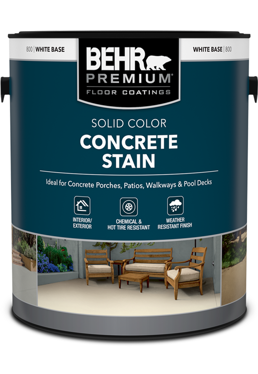 1 gal can of Behr Premium Solid Color Concrete Stain