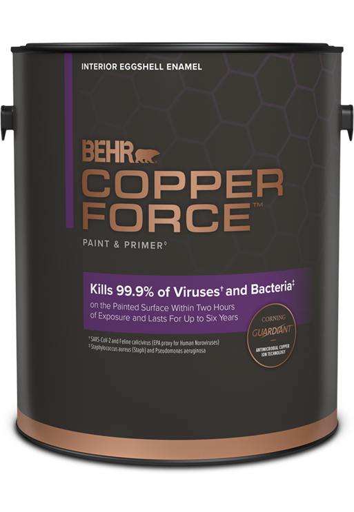 1 gal can of Copper Force Interior Paint, eggshell enamel
