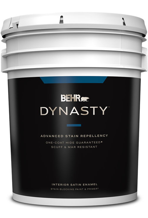 5 gal can of Dynasty Interior Paint, satin enamel