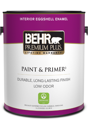 1 gal can of Behr Premium Plus interior paint, eggshell