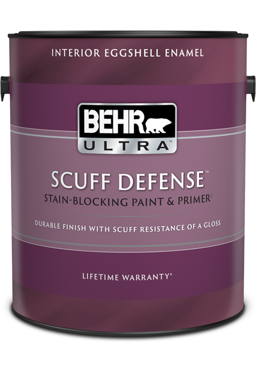 1 gal can of Behr Ultra Scuff Defense interior paint. eggshell