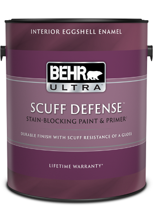 1 gal can of Behr Ultra Scuff Defense interior paint. eggshell