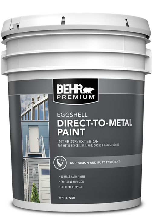 5 gallon of BEHR PREMIUM Direct to Metal Eggshell 7200