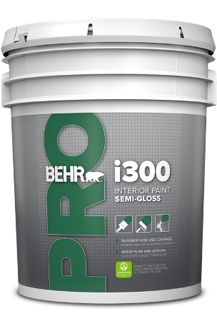 5 gallon of BEHR PRO i300 Semi-Gloss PR370