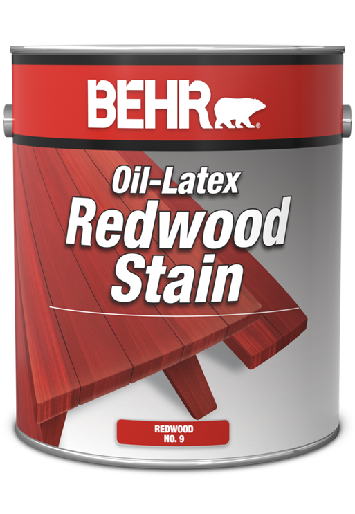 1 gal can of Behr Oil Latex Redwood Stain