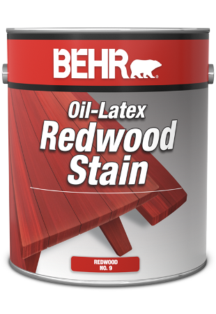BEHR<sup>®</sup> Oil-Latex Redwood Stain