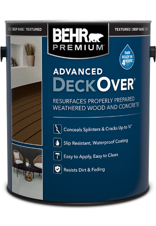1 gal can of Behr Premium Advanced DeckOver Textured