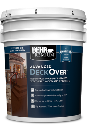5 gal pail of Behr Premium Advanced DeckOver Textured
