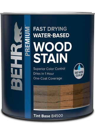 1 quart can of Behr Premium Fast Drying Water Based Wood Stain, interior