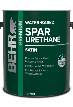 1 gallon can of Behr Premium Water Based Spar Urethane, interior