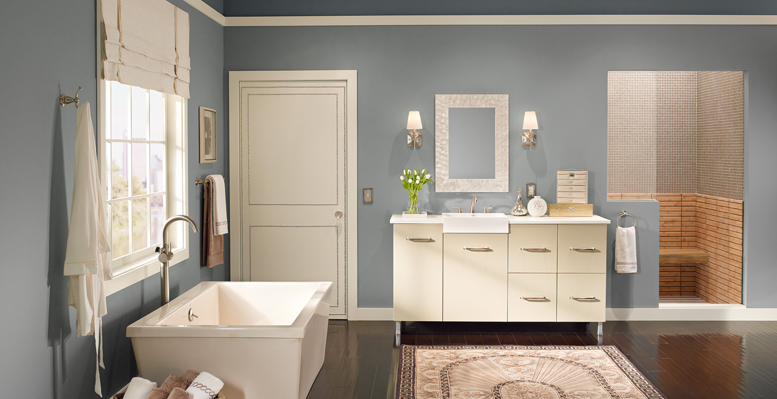 Bathroom Paint Color To Coordinate With Beige Tile Thriftyfun