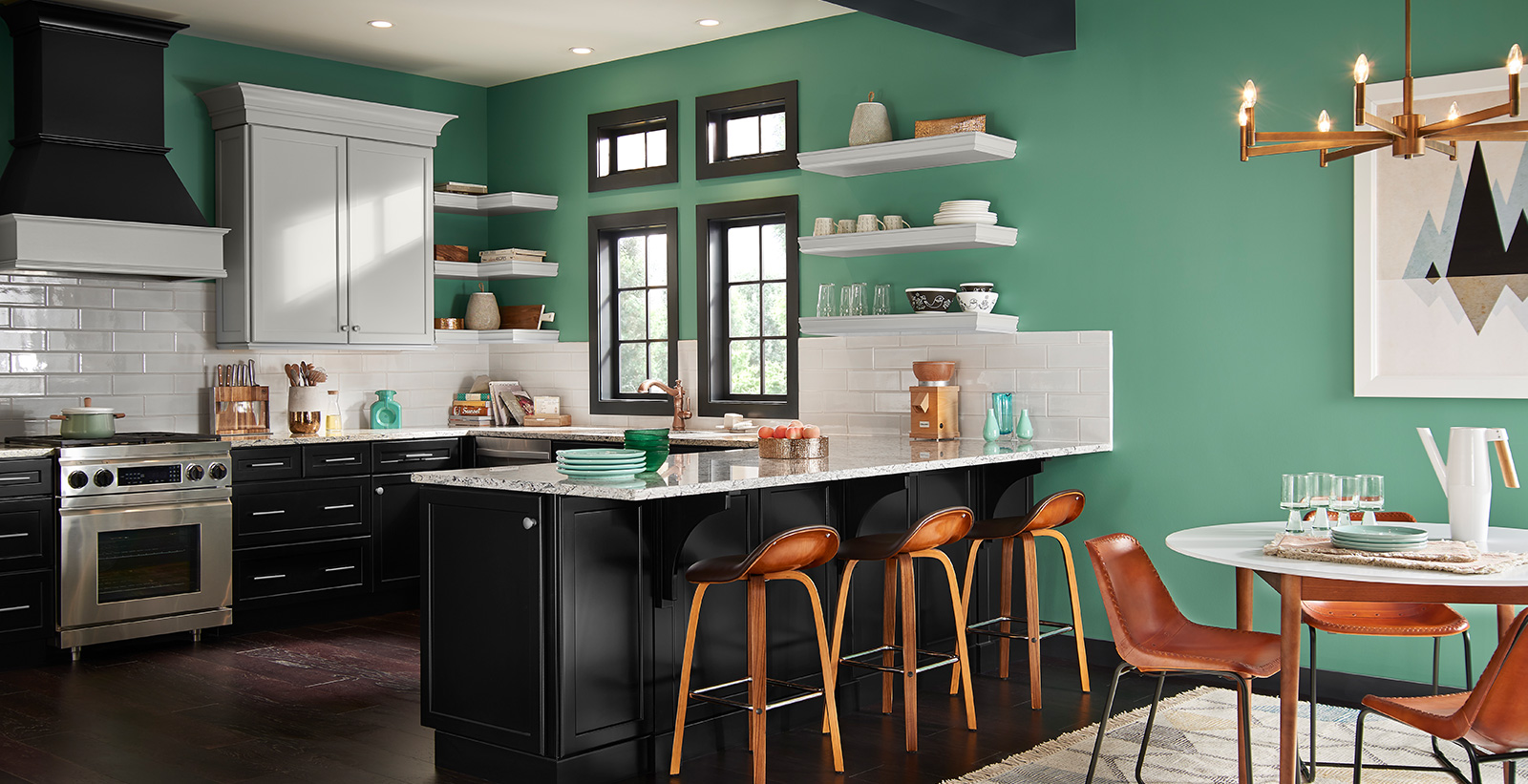 Ideas para Cocinas Verdes e Inspiración para Colores de Pintura | Behr