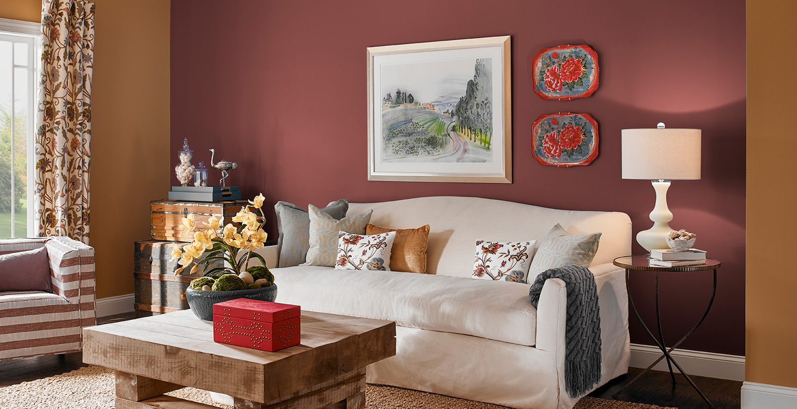 Red Living Room Ideas And Inspirational Paint Colors Behr